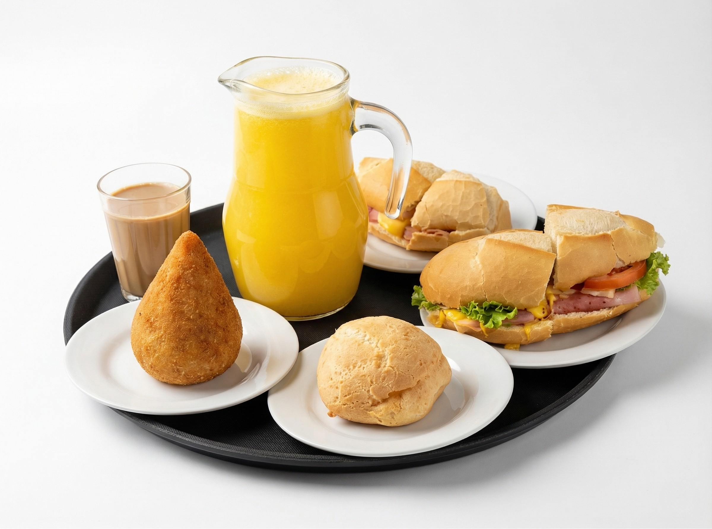 Café da manhã na padaria no Canto do Forte Praia Grande